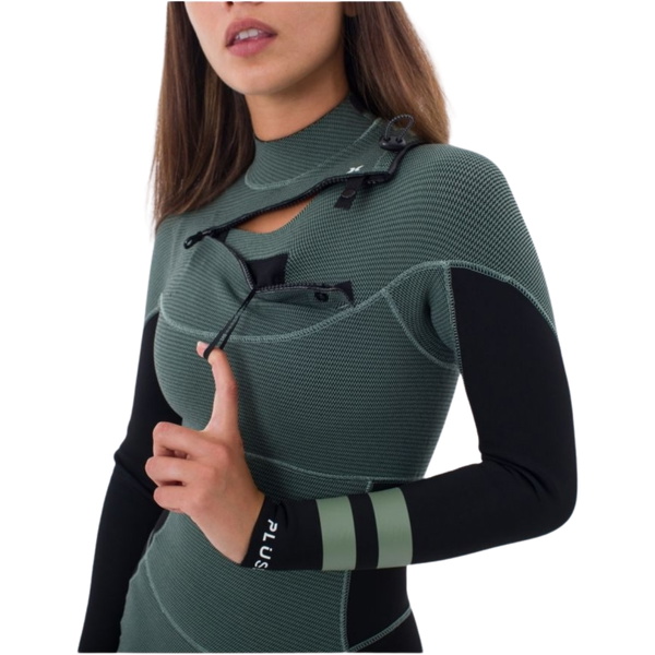 Fato De Mergulho Hurley Plus Com Chest Zip 4/3mm WFS0012403 - Black Petina